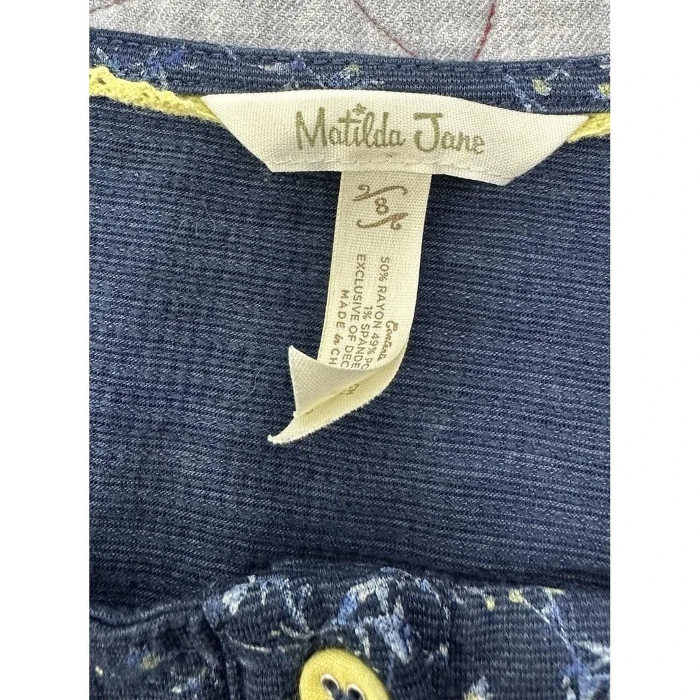 Matilda Jane Just Imagine Seaside Stroll Tiered Floral‎ Dress / Girls Size 8